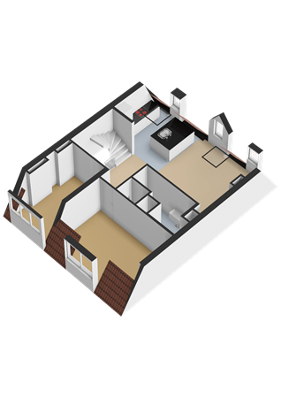 Floorplan - Jacob Marisstraat 97-3, 1058 HX Amsterdam